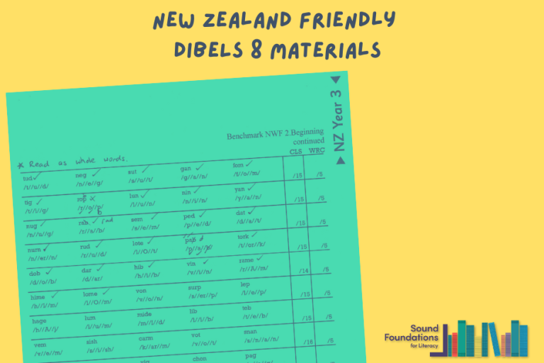 Nz friendly dibels 8 materials sound foundations for literacy