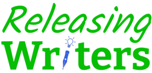 Logo with the words "Releasing Writers"
